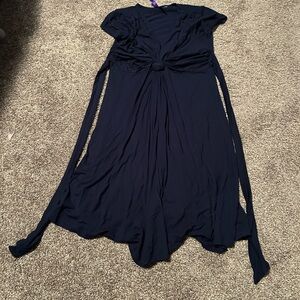Seraphine Navy Maternity Dress